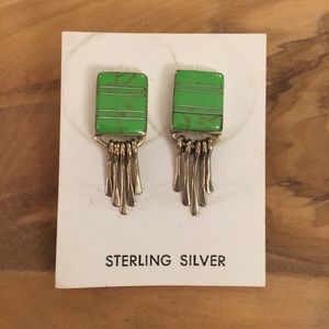 Sterling Silver Native American Style Earrings